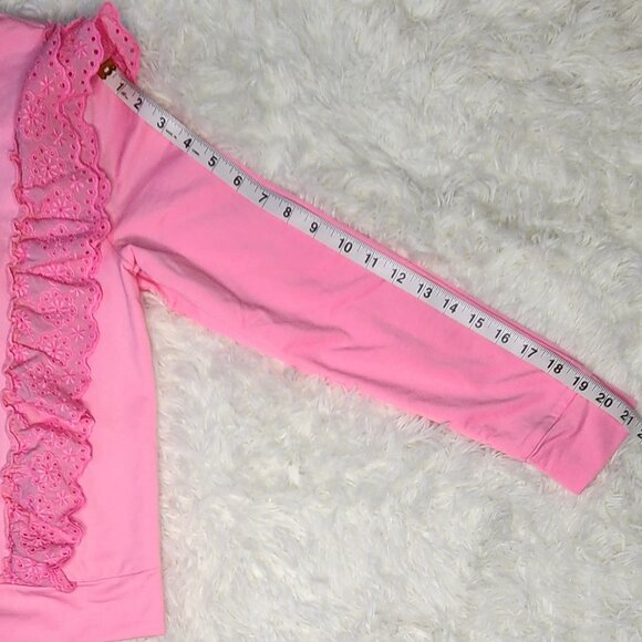 Lilly Pulitzer Deva Sweatshirt "Pink Shandy" - Picture 7 of 7